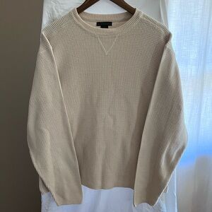 Classic Beige Crewneck Sweater for Men